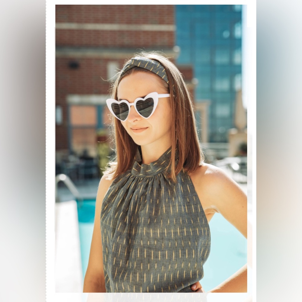Indimoda Ash Gray Halter top